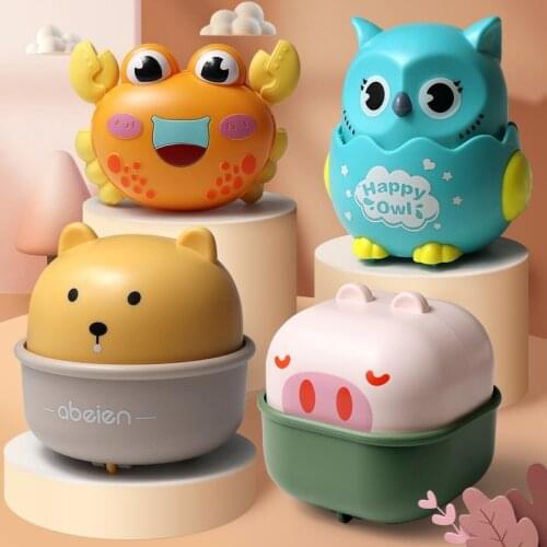 Clockwork Cute Cartoon Animals Wind Up Toys for Children Dog Shape Car Model Toy Baby Filed Gift for Kids