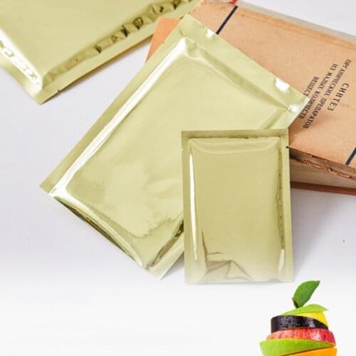 100pcs/lot Empty Tea Bags Aluminum Foil Tea Packaging Bags Gift Fruit Food Coffee Teabags