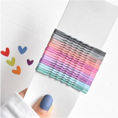 20Pcs/set Colorful Hairpins Bangs Hair Clips Wave Hairgrips Barrette Makeup Headwear Hair Styling BB Clip Headdress Accessories