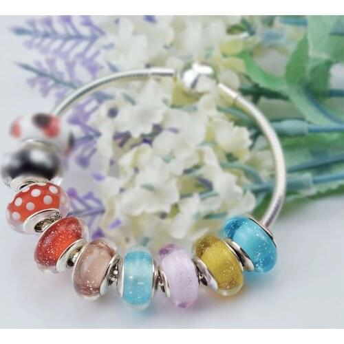 Authentic S925 Sterling Silver Star Murano Crystal Iconic Glass Beads Suitable for Original Diy Bracelet Small Jewelry