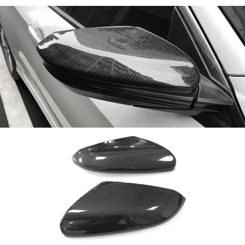 Car Accessories Carbon Fiber Side Rearview Mirror Frame Cover Sticker Shell Exterior Decoration for Honda Civic 10th 2016-2020