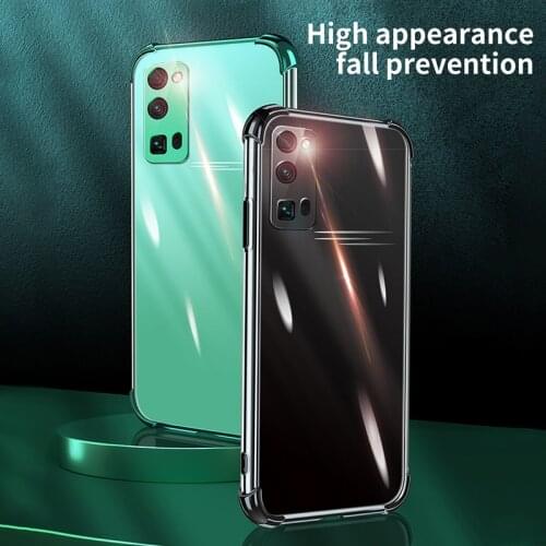 Luxury Carmera Lens Protection Soft Plating Transparent Electroplated Mobile Phone Case For Huawei Honor 30 Pro 30S Cover Fundas
