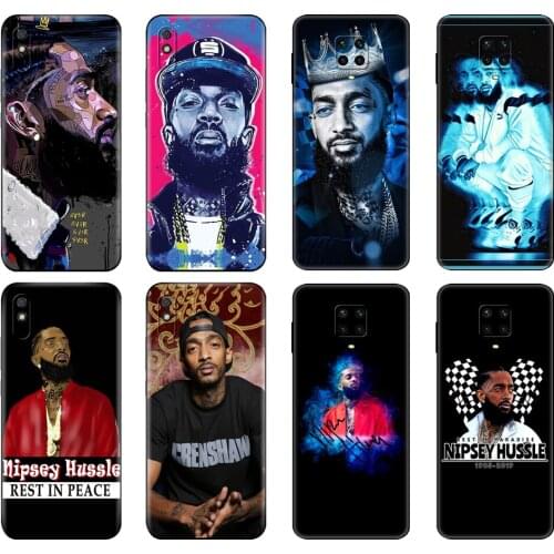 Black tpu Case For Xiaomi Redmi 7A 8 8A 9 9A 9C Case Redmi Note 8T 8 Pro T Note 9 9S 9 Pro Case Rapper Nipsey Hussle