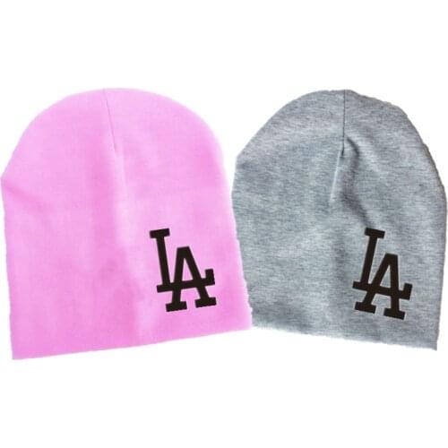 Baby cap letter LA childrens Autumn Baby girl Hat Boy Cap Kids cotton Beanie bonnet Children for boy toddler hat