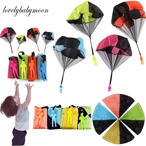 Hand Throwing Parachute Kids Outdoor Funny Toys Game Play Educational Toys for Children Fly Parachute Sport Mini Soldier Toy