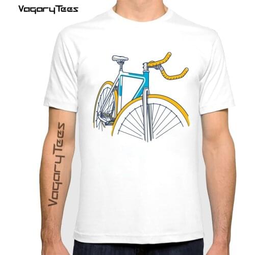 Vagarytees Vintage Gear Bicycle Culture Classic T-Shirt Summer Men Short Sleeve bike Print Sport Casual Tops Hip Hop Boy Tees