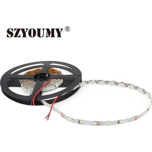 SZYOUMY 60M/ lot Free Bending SMD2835 S Shape Led Flexible Strip Light Non-waterproof DC 12V 60leds/m Christmas Decorative Lamps