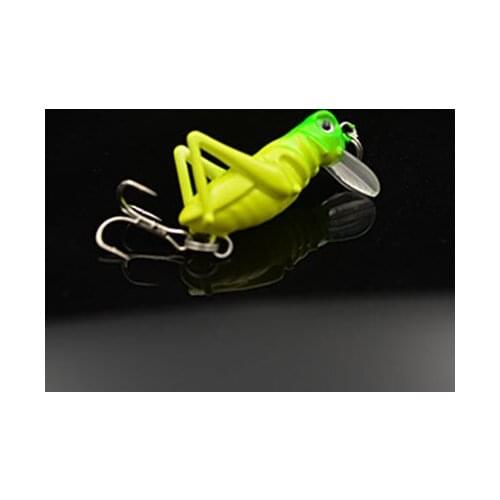Artificial fishing lures locust 3g/4cm Insect Bait cricket Lure Bait Artificial Bass 5PCS