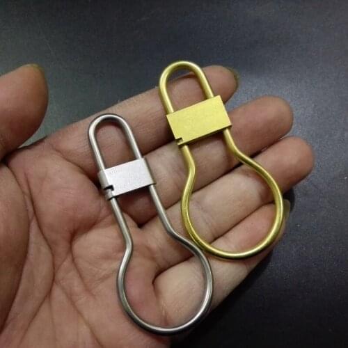 Creative Brass Key-chain Manual Retro-Vintage Style Hand made Pure copper Key ring