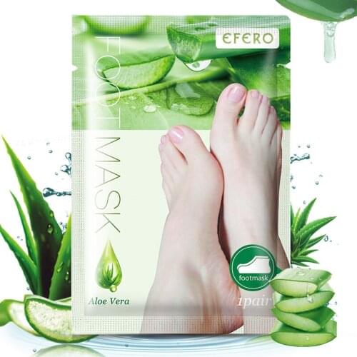 Aloe Vera Foot Peel Mask Remove Dead Skin Heels Foot Peeling Moisturizing Nourishing Legs Exfoliating Socks for Pedicure Socks