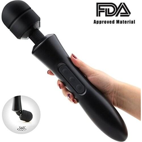 Powerful Dildo Vibrator Massager Sex Toys for Women Clitoris Stimulator AV Magic Wand 20 modes USB chargeable Sex Product Adult