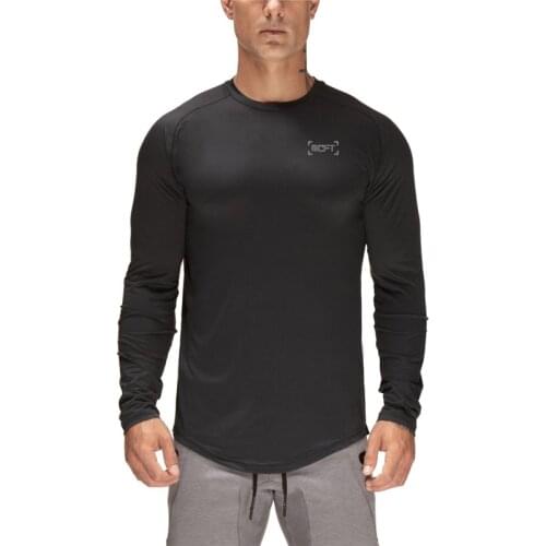 Long-sleeved T-shirt Mens Autumn 2021 New Arrival Leisure Quick-drying Round Neck Fashion Casual T-shirt