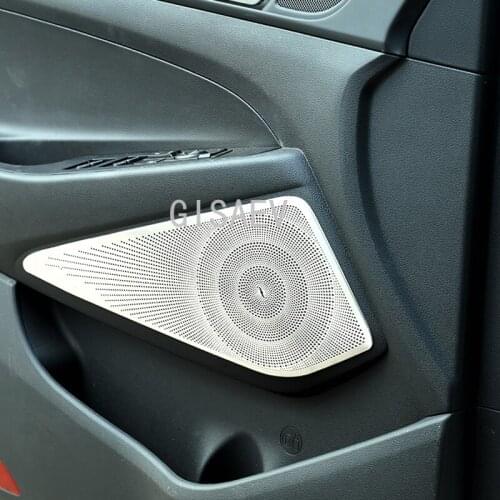 For 2015-2019 Hyundai Tucson A-pillar roof horn cover speaker cover audio decorative frame sequined car accessories