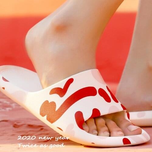 Posee EVA Fashion Women Slides Outdoor Wear Sandals and Slippers Female Light Weight Household Bathroom Couples Non-slip PS4604