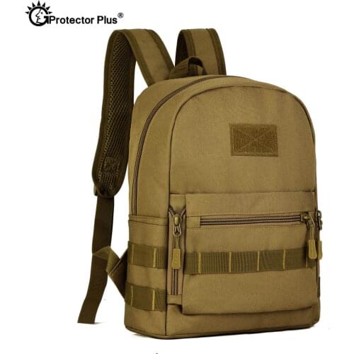 PROTECTOR PLUS Tactical War game Backpack Military Style Climbing Bag Camo Hiking 10L Jungle Bag Small Rucksack Durable 5 Colors