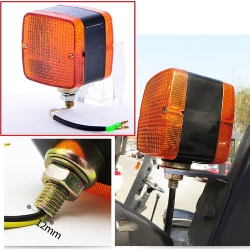 12v24v Fork lift truck Amber turn signal Forklift warning work light Dual side fog light lamp for Wrecker Garbage truck tractor
