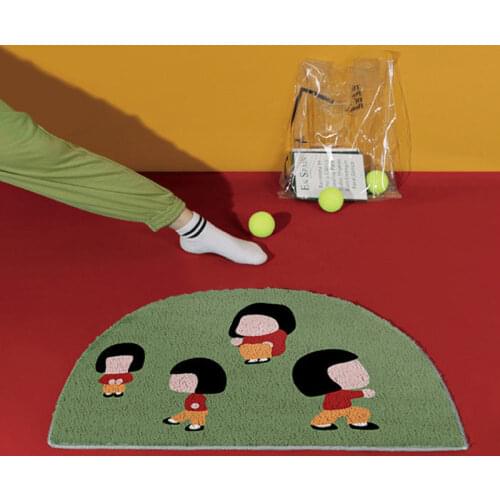 Ins Style Girl Cute Modern Minimalist Bedside Blanket Home Entrance Door Carpet Floor Mat Non-slip Bedroom Doormat Floor Mat