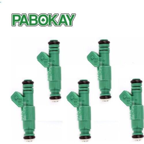 5 pieces x 42lb Green Giant Fuel Injectors 42 lb/hr Turbo 1.8T 2.3 T 440cc 13586335 22853741 20923680 25920615 0280155968