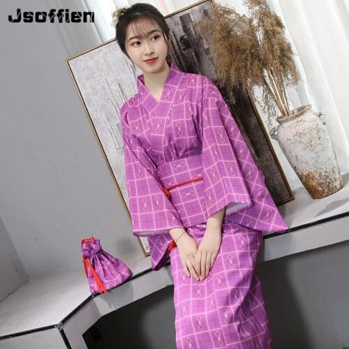 Japan Traditional Costume Women Ancient Kimono Lady Stage Performance Yukata Japanese Dress Long Sleeve Bathrobe Asian Dresses