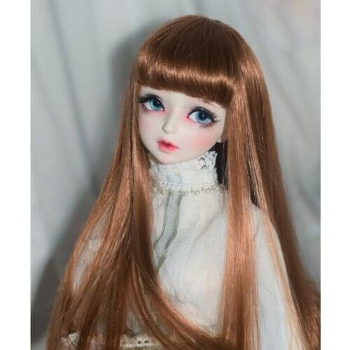 1/3 1/4 1/6 1/8 Long Fashion Brown Hair High Temperature Wire BJD Wig For BJD Doll Wig