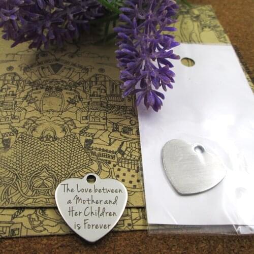 20pcs--"the love between a mother and her childrem"stainless steel charms more style for choosing DIY Charms pendants for