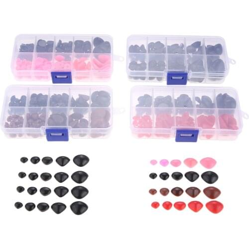 150 Pcs/box Flat Triangle Nose Plastic Safety Nose for Dolls Making Toys Teddy Bear Doll Nose Amigurumi Handmade DIY Accessories