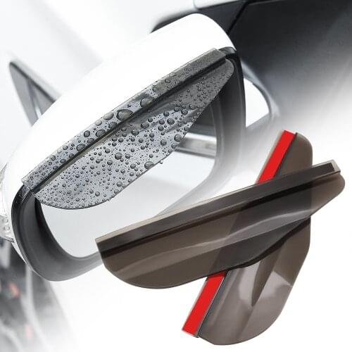 2 x Car Rearview Mirror Rain Visor for Ford Focus 2 3 Fiesta Mondeo Kuga Citroen C4 C5 Skoda Octavia Rapid