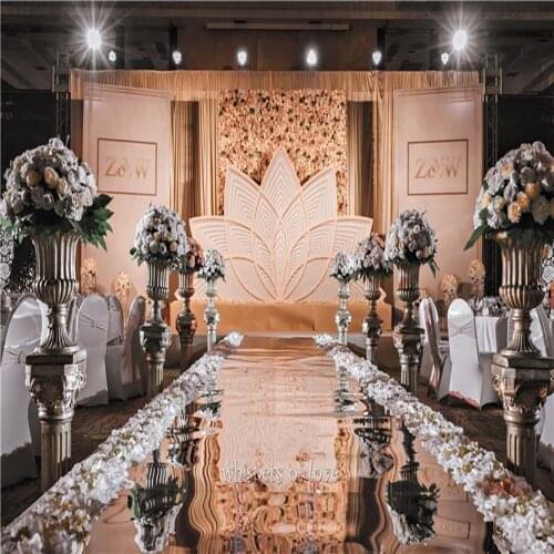 20M Per lot 1M Wide Shine Silver Mirror Carpet Aisle Runner Dance Floor Mat For Romantic Wedding Favors Party Decoration