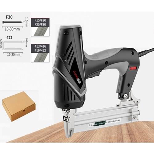 220V Electric Nail Gun Dual Purpose Woodworking F30/422 Nailer Stapler Furniture Staple Gun