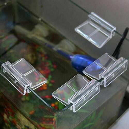 4 pieces aquarium acrylic clips glass cover support holder 6/8/10 / 12mm