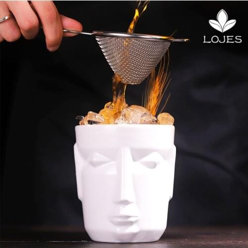 500ml White Hawaii Tiki Mugs Cocktail Cup Beer Beverage Mug Wine Mug Ceramic Easter Islander Tiki Mugs Bar Tool