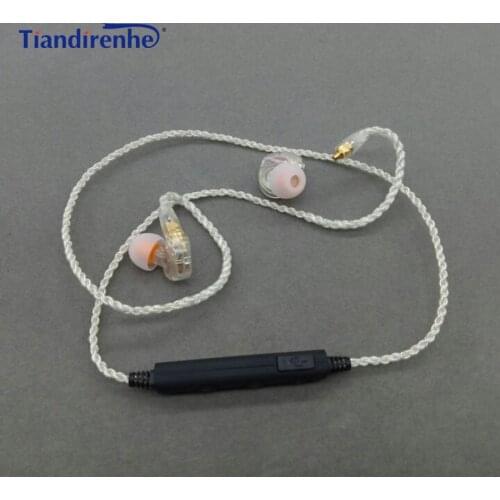 76 Cores MMCX DIY SE215 Earphone Original Upgrade Silver Plating Cable Detachable Wire for Shure SE215 SE315 SE535 SE846 UE900