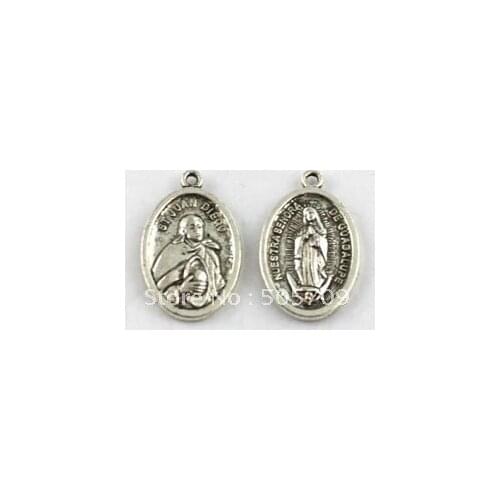 80 Tibetan silver oval person charms A8957
