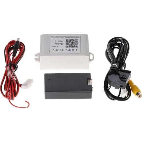 Car Backup Camera Rearview RGB To AV Converter Adapter For VW For Volkswagen RNS510 Automobiles Cables Adapters Sockets