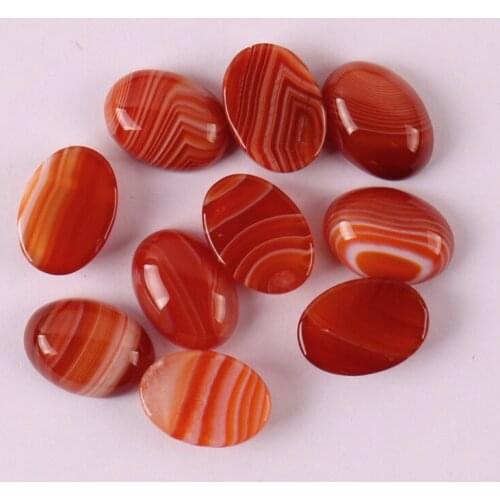 18x13MM Veins Carnelian Oval CAB GEM Cabochon Jewelry Bead (10 pcs/lot) H013