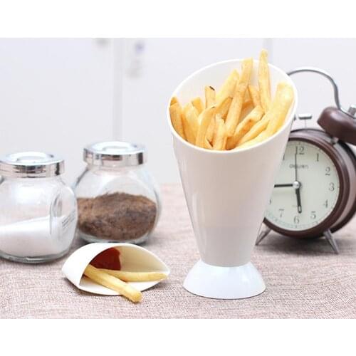 French Fry Bowl Plastic Snack Storage Cup With Sauce Container Dipping Cup Multipurpose Salad French Fry Cup Miski Kuchenne