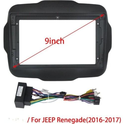 For JEEP Renegade 2016 2017 2018Car Large Screen Android Navigation Set Frame Wire Central control audio host modification panel