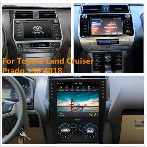 For Toyota Land Cruiser Prado 150 2018+ Android Car Stereo Car Radio with Screen Tesla Radio Player Car GPS Navigation Head Unit