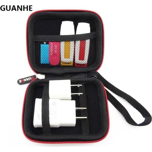 GUANHE New Hard Case Storage Bag SD Card Holder Earphone Earbud USB Flash Drive Bag mini hdd