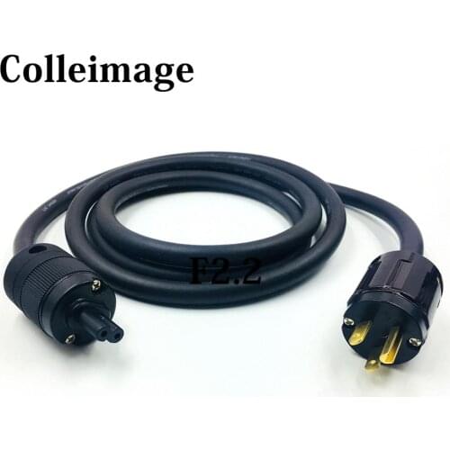 Hifi High Quality Pure copper US Power Cord Cable Audiophile Power Cord Cable Schuko Plug With Figure 8 IEC C7 AC Cord