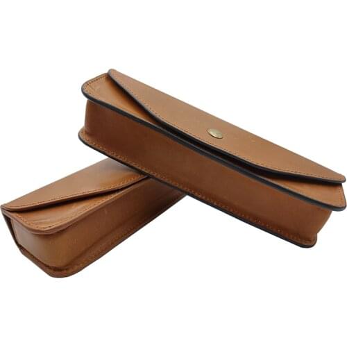 Chromatic Harmonica Cow Leather Bag Suitable for Suzuki Hohner Seydel 16 Holes Chromatic Harmonica Windwood Musical Instruments