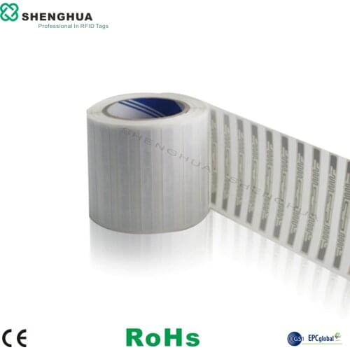 10pcs/pack Warehouse asset tracking system EPC GEN 2 UHF RFID smart label blank rewritable sample testing for supermarket chain