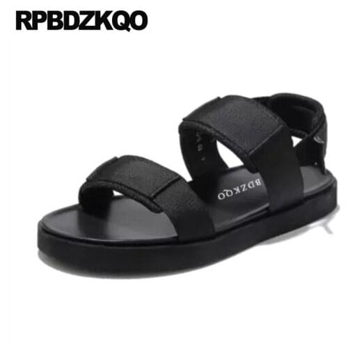 Sneakers Shoes Men Beach Platform Strap Open Toe Runway Sport Casual Japanese Mens Sandals 2018 Summer Outdoor Designer Black