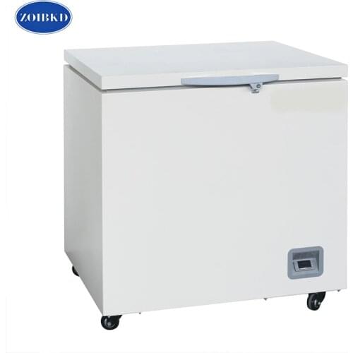 ZOIBKD Lab -86° C Horizontal Ultra-Low Temperature Medical Deep Laboratory Freezer Refrigerator 200L