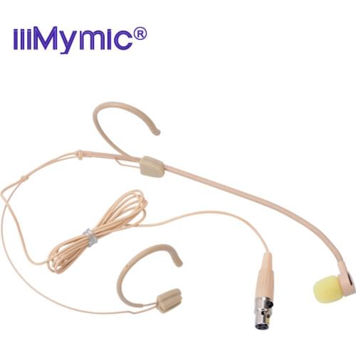 IiiMymic H-81S6-3 3pin mini XLR 3pin TA3F Connector Pro Concert Headset Microphone for AKG Samson Wireless Body-Pack Transmitter