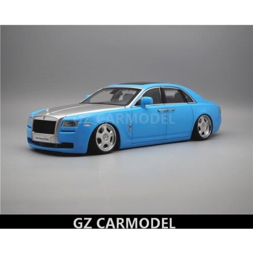 Kyosho 1:18 Rolls Royce Ghost RR Alps Blue Modified Car Model Collector Edition Metal Diecast Model Toy