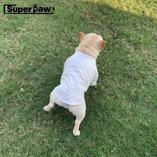 Fashion Pet Dog Shirt Summer Clothes T-shirt For Small Medium Puppy Dogs Clothes Coat Costumes French Bulldog Schnauzer ZLC12