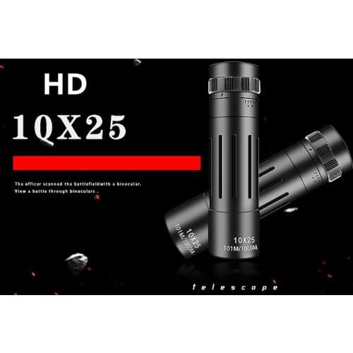 Powerful Monocular 10*25 Mini Pocket Telescope Night Vision Goggles Eyepiece Long Range Optics For Hunting Children Telescope