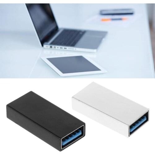 USB 3.0 Coupler Female to Female Adapter Gold-Plated Super Speed USB 3.0 Coupler Extender Connection Converter