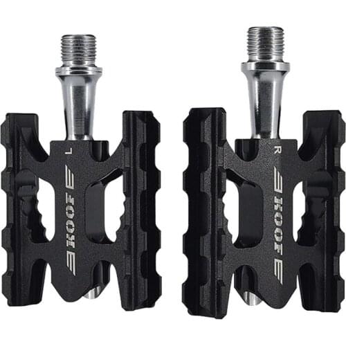 Flat Folding Bicycle Pedals Aluminum DU Ultralight Bicycle Bearing Pedal Lightweight Bicicleta Wide Platform Pedales Dropship